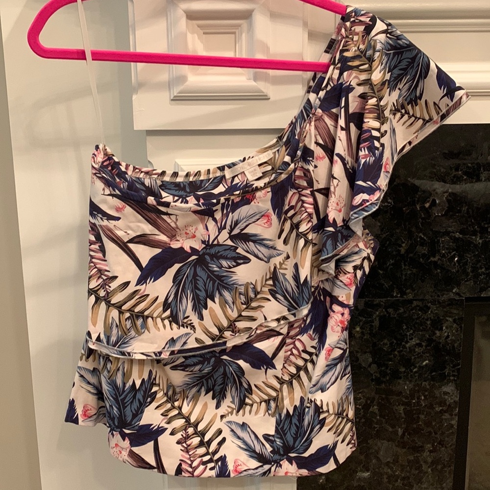 Tropical off shoulder top